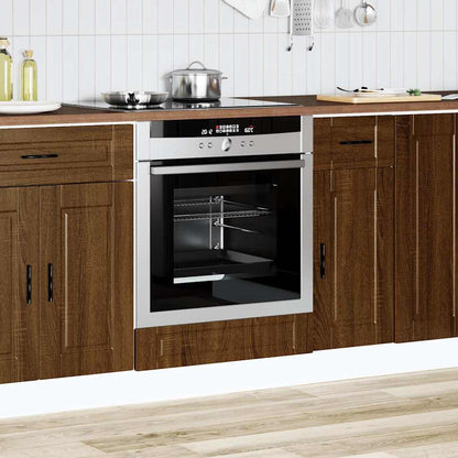 Armadio per Forno Porto Rovere Marrone in Legno Multistrato