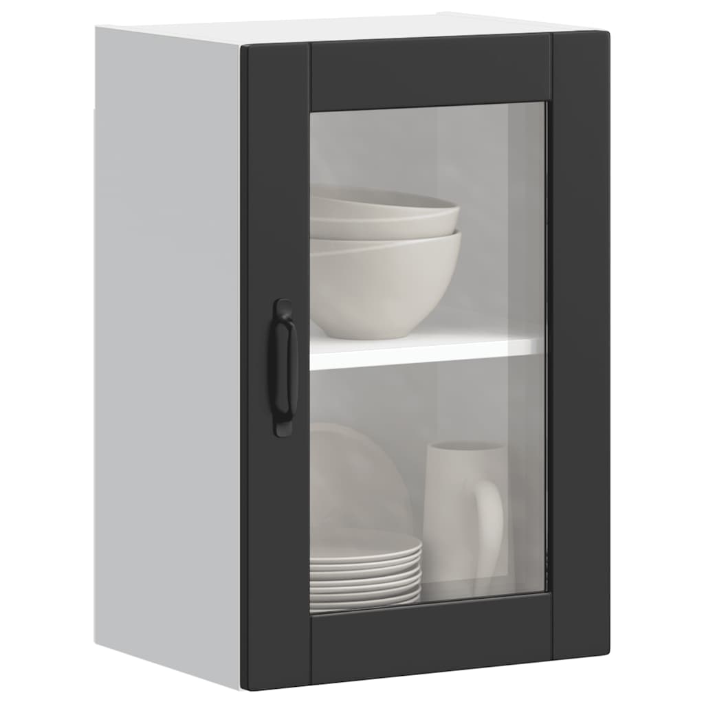 Pensile da Cucina con Porta in Vetro Porto Nero