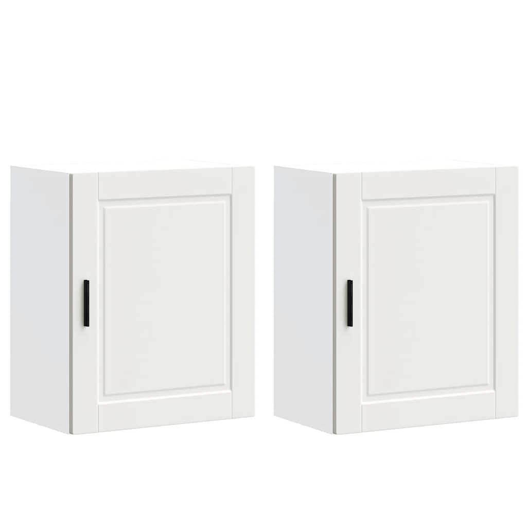 Pensili da Cucina 2 pz Porto Bianco in Legno Multistrato