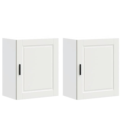 Pensili da Cucina 2 pz Porto Bianco in Legno Multistrato