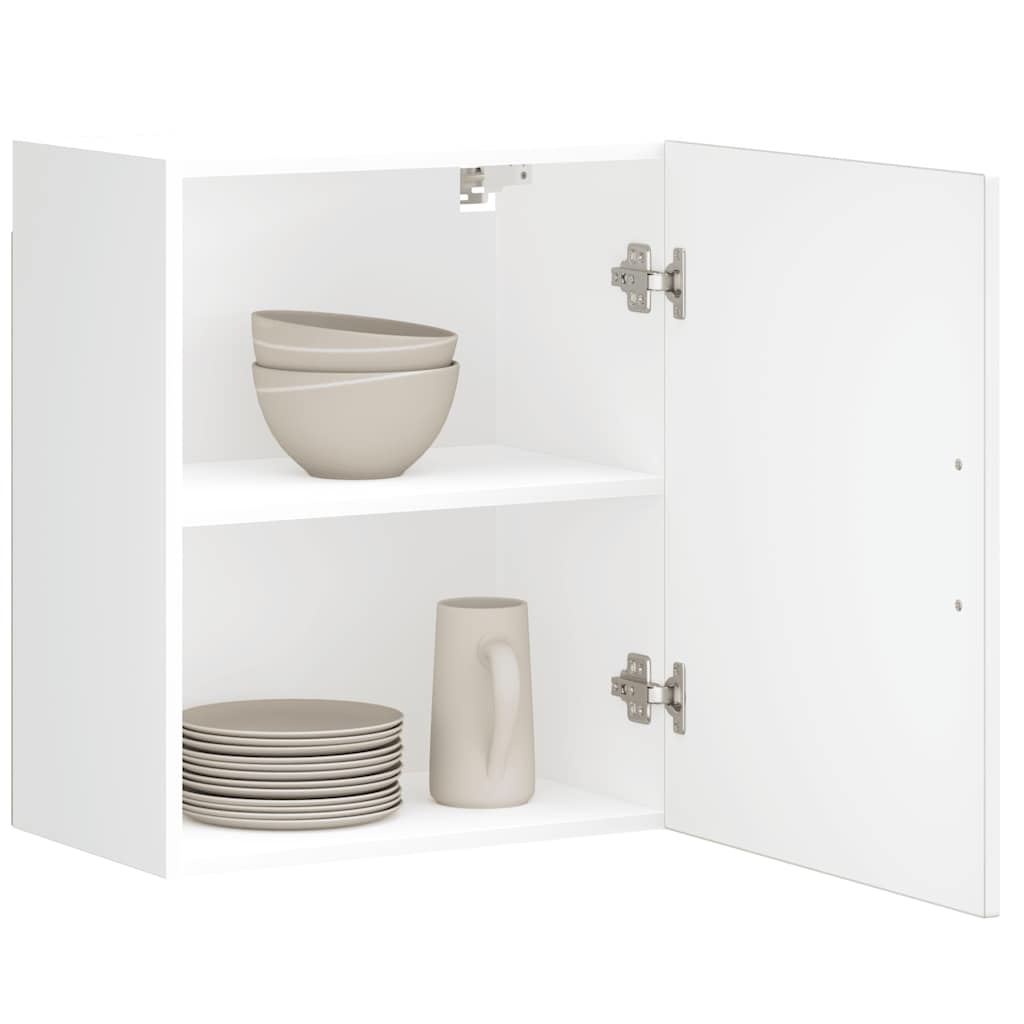 Pensili da Cucina 2 pz Porto Bianco Lucido in Legno Multistrato