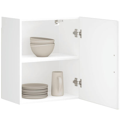 Pensili da Cucina 2 pz Porto Bianco Lucido in Legno Multistrato
