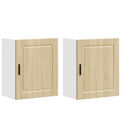 Pensili da Cucina 2 pz Porto Rovere Sonoma in Legno Multistrato