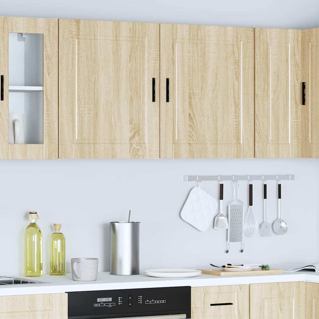 Pensili da Cucina 2 pz Porto Rovere Sonoma in Legno Multistrato
