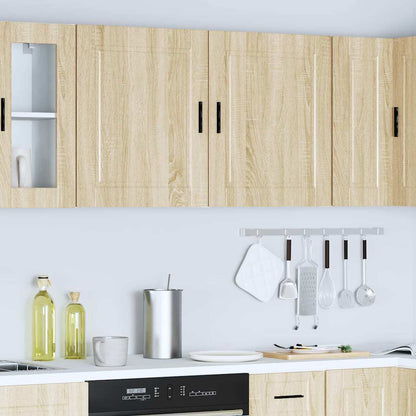Pensili da Cucina 2 pz Porto Rovere Sonoma in Legno Multistrato