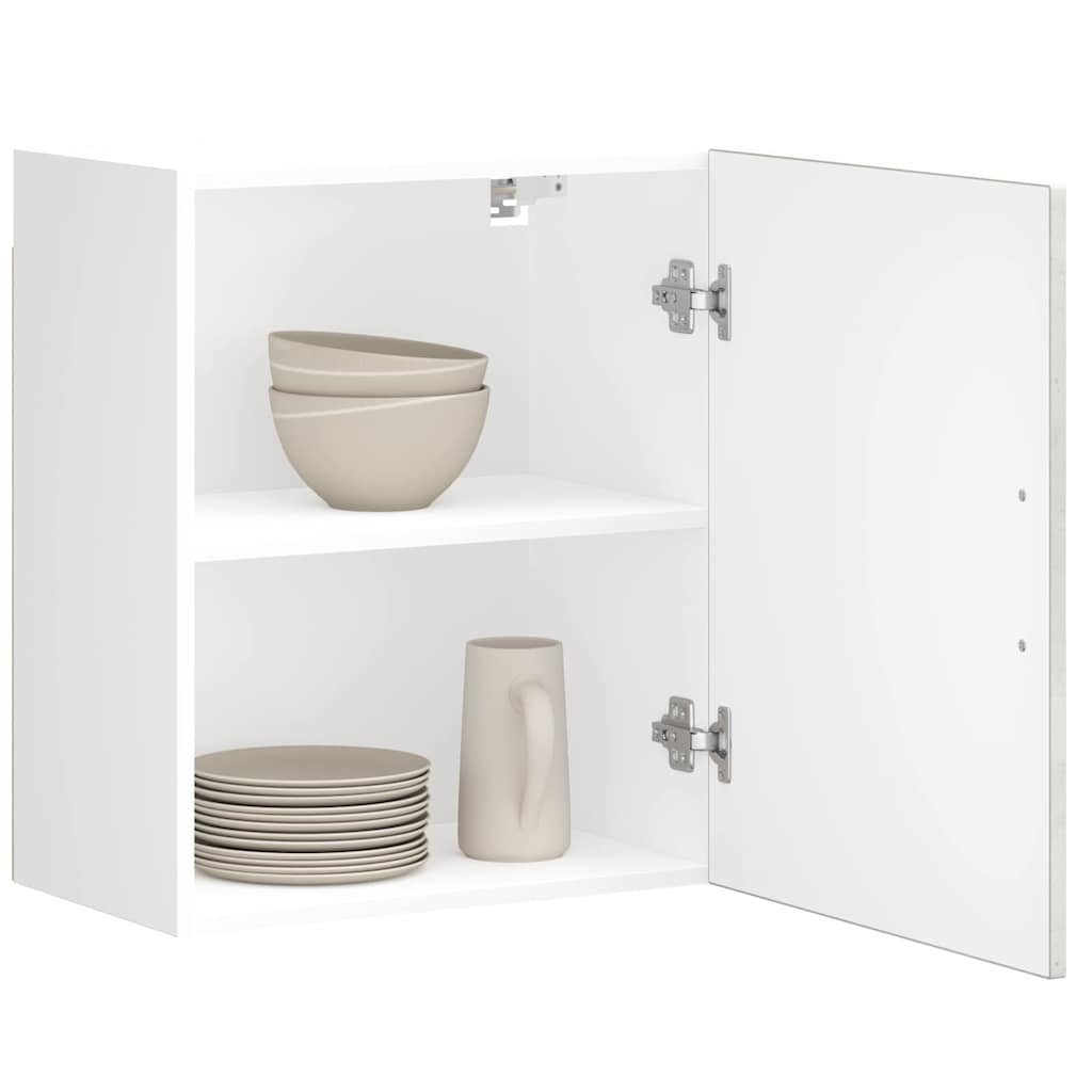 Pensili da Cucina 2 pz Porto Grigio Cemento Legno Multistrato