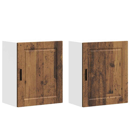 Pensili da Cucina 2 pz Porto Legno Antico in Legno Multistrato