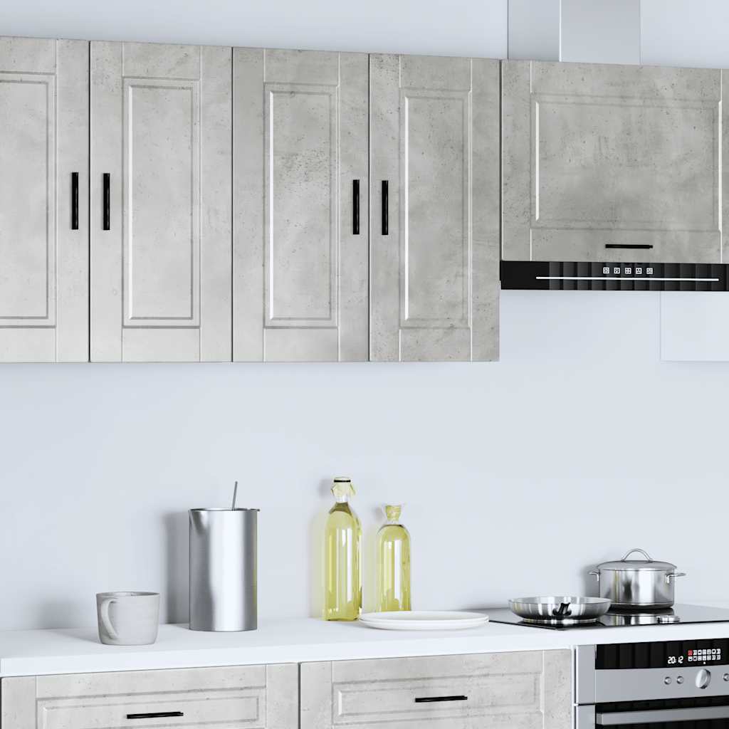 Pensile da Cucina Porto Grigio Cemento in Legno Multistrato