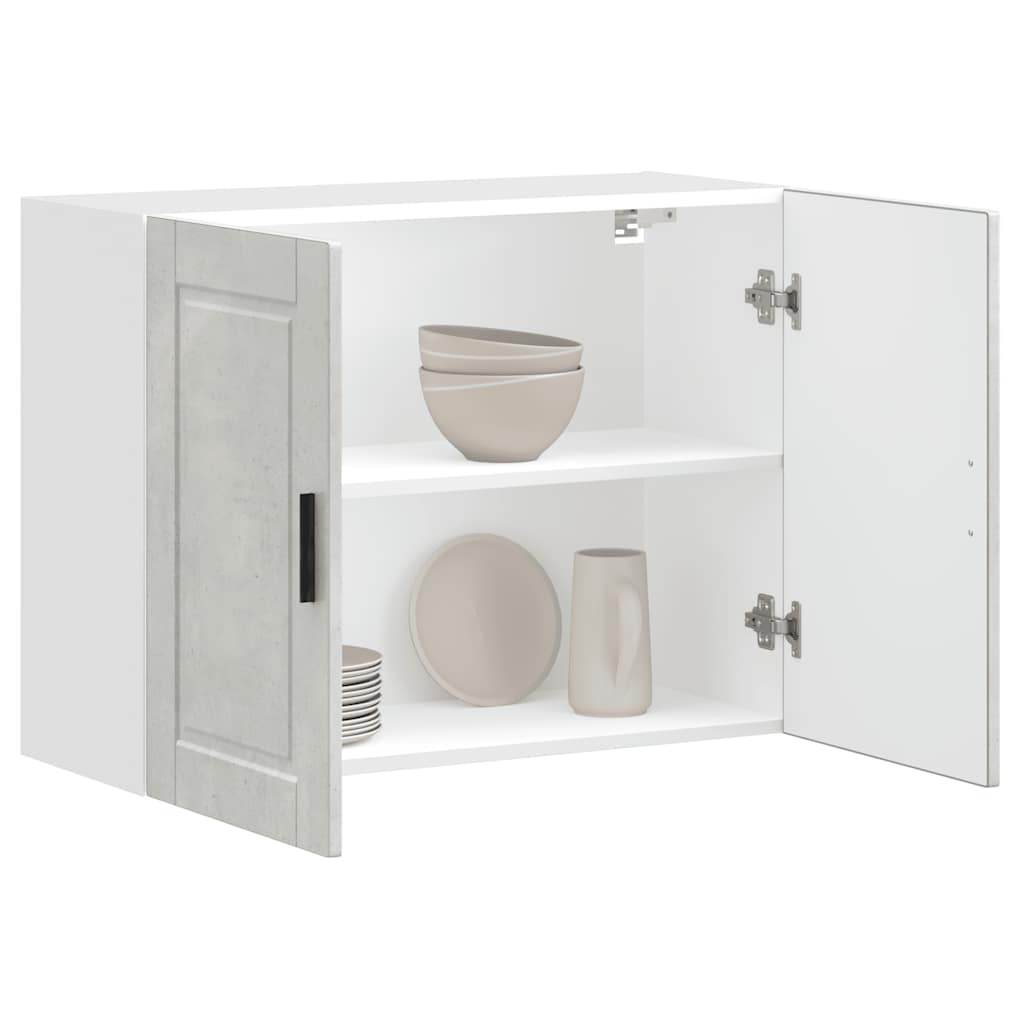 Pensile da Cucina Porto Grigio Cemento in Legno Multistrato
