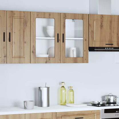 Pensile da Cucina con Porta in Vetro Porto Rovere Artigianale