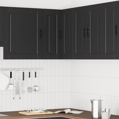 Pensile da Cucina ad Angolo Porto Nero in Legno Multistrato