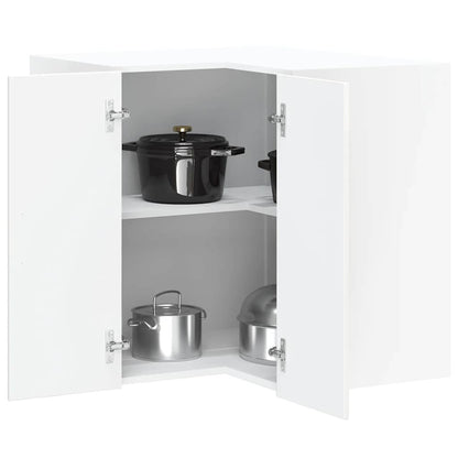 Pensile da Cucina ad Angolo Porto Bianco Lucido in Truciolato