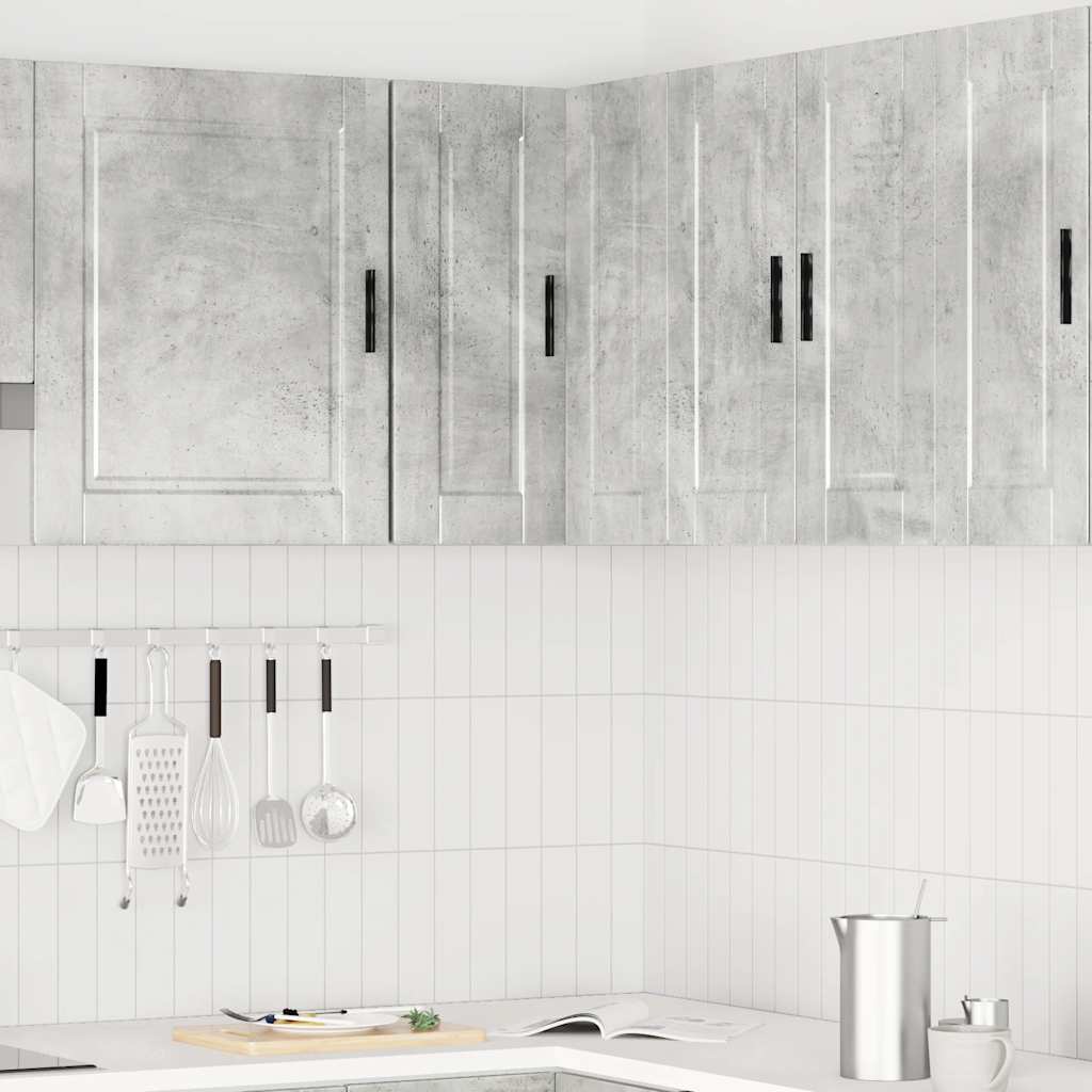 Pensile da Cucina ad Angolo Porto Grigio Cemento in Truciolato