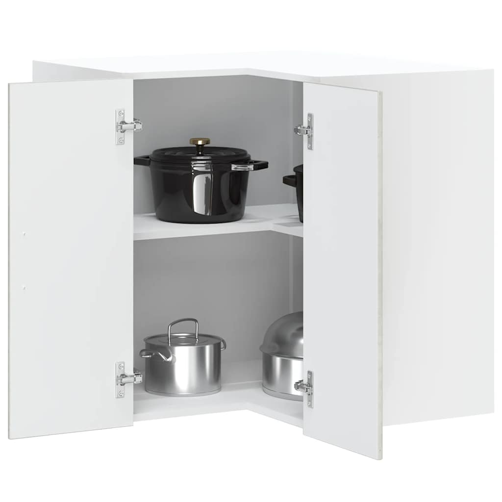 Pensile da Cucina ad Angolo Porto Grigio Cemento in Truciolato