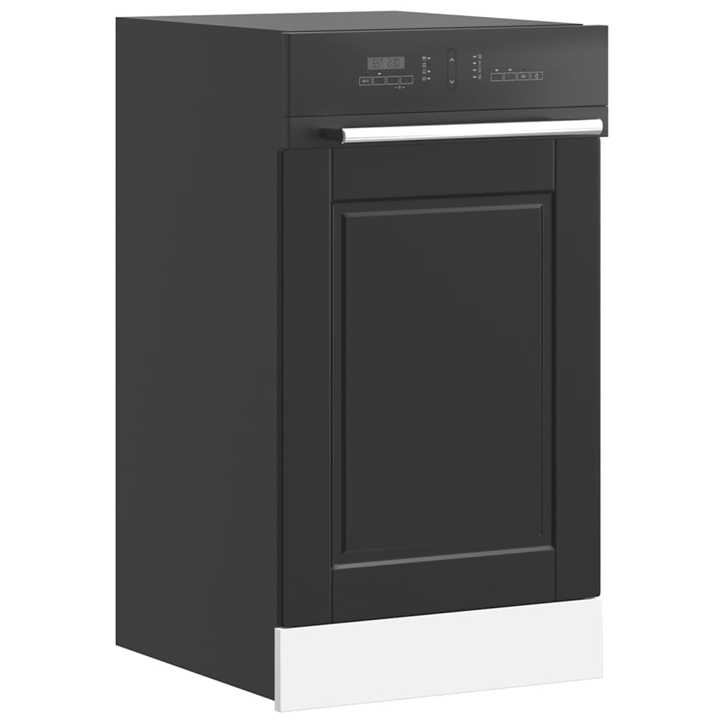 Pannello Lavastoviglie Porto Nero 45x1,5x67 cm in Truciolato