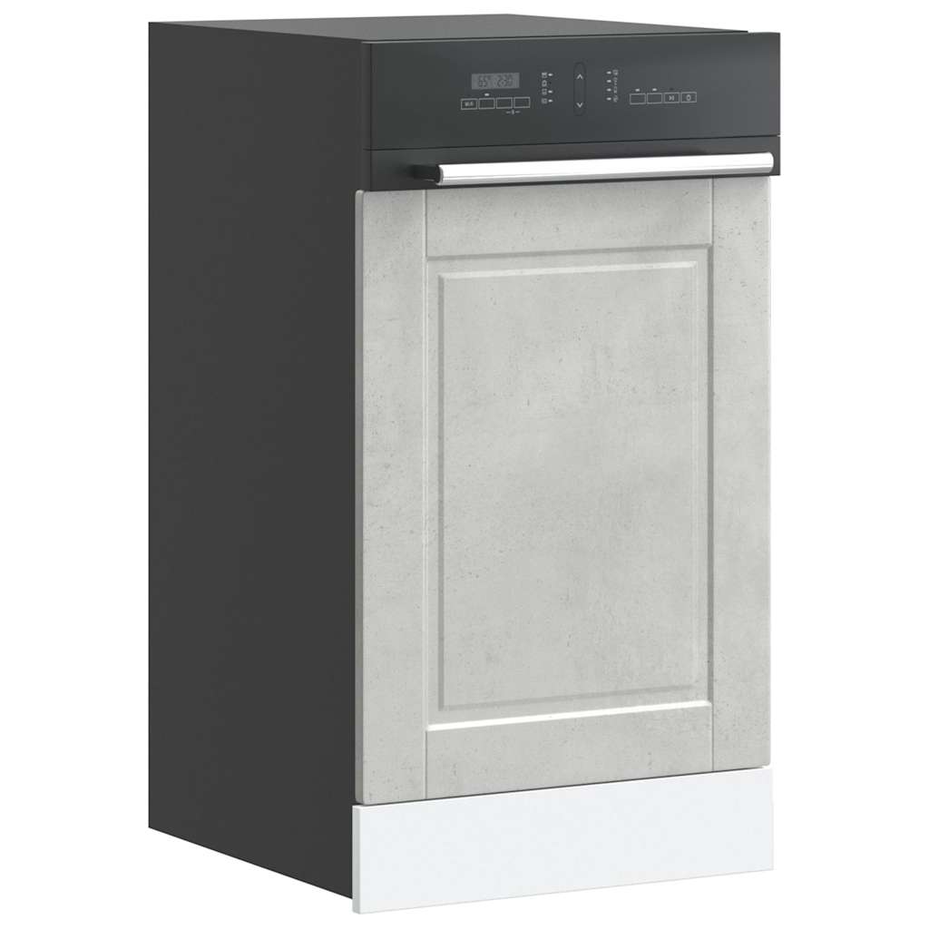 Pannello Lavastoviglie Porto Grigio Cemento 45x1,5x67 cm
