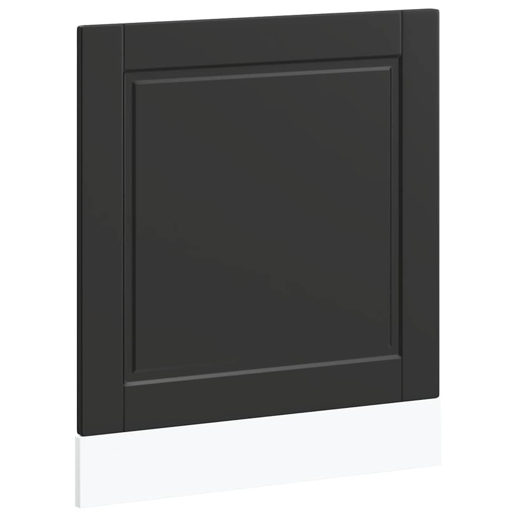 Pannello Lavastoviglie Porto Nero 60x1,5x67 cm in Truciolato