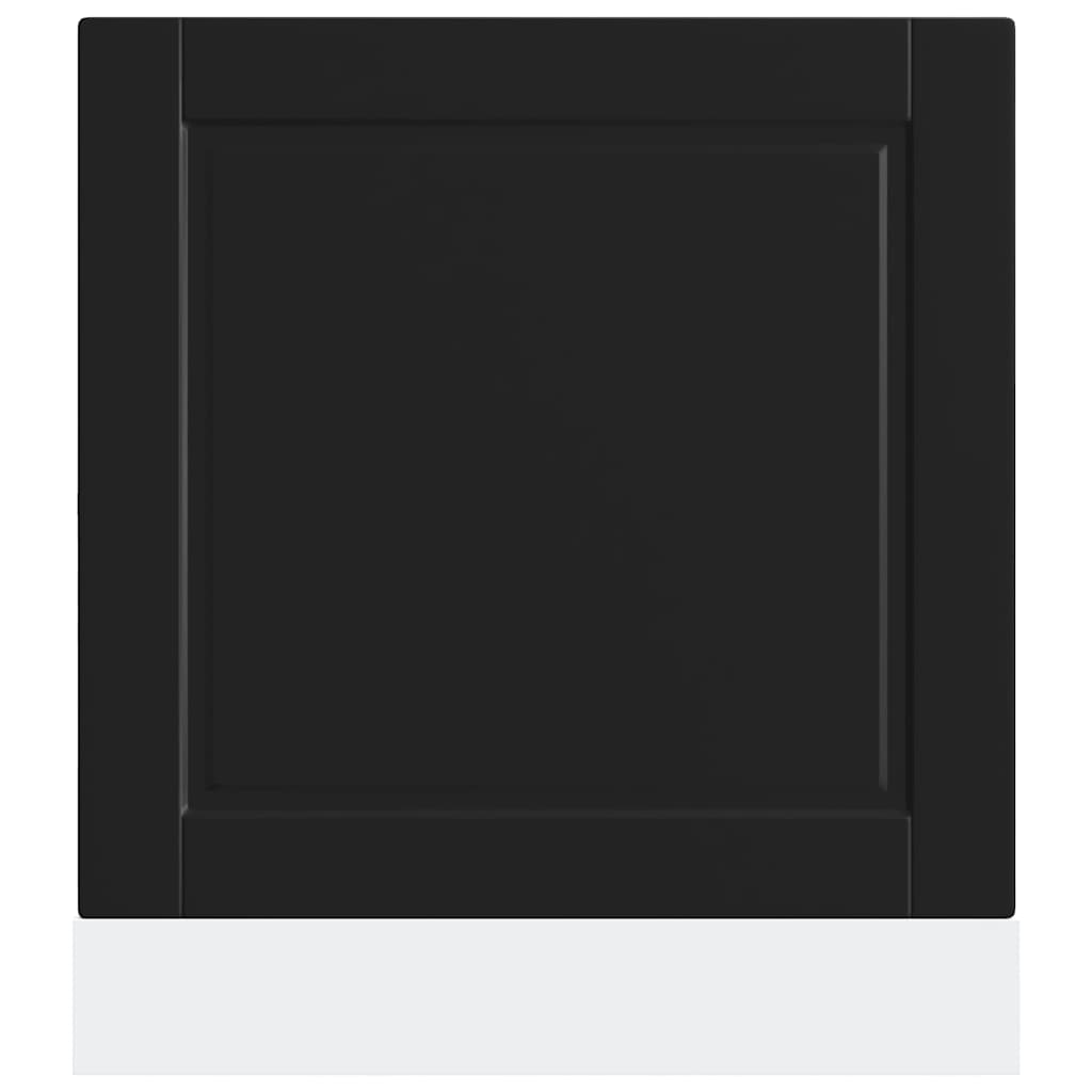 Pannello Lavastoviglie Porto Nero 60x1,5x67 cm in Truciolato