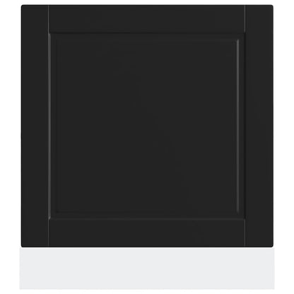 Pannello Lavastoviglie Porto Nero 60x1,5x67 cm in Truciolato