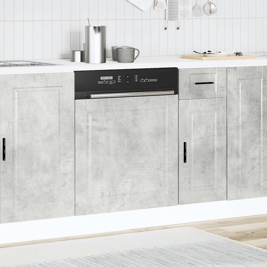 Pannello Lavastoviglie Porto Grigio Cemento 60x1,5x67 cm