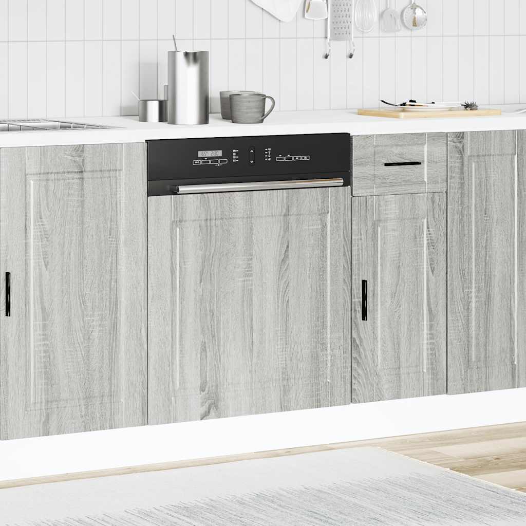 Pannello Lavastoviglie Porto Grigio Sonoma 60x1,5x67 cm