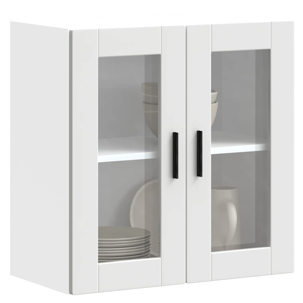 Pensile da Cucina con Porta in Vetro Porto Bianco