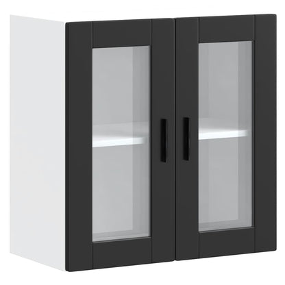 Pensile da Cucina con Porta in Vetro Porto Nero