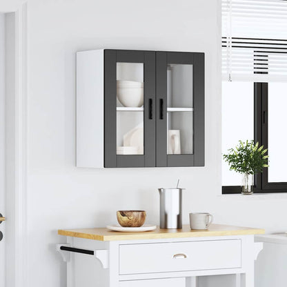 Pensile da Cucina con Porta in Vetro Porto Nero