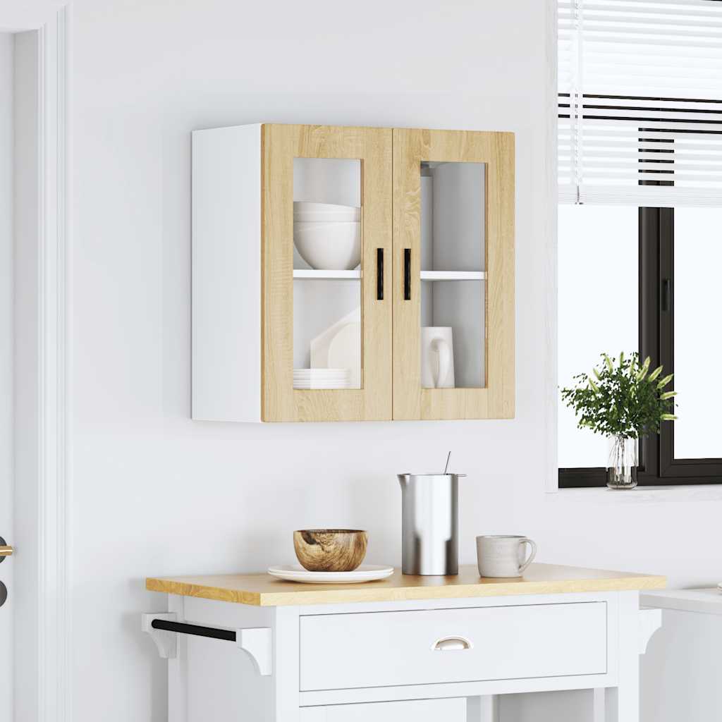 Pensile da Cucina con Porta in Vetro Porto Rovere Sonoma