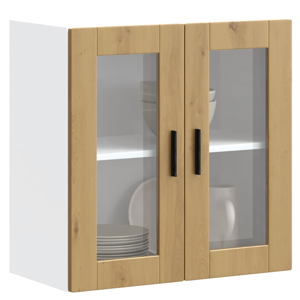 Pensile da Cucina con Porta in Vetro Porto Rovere Artigianale