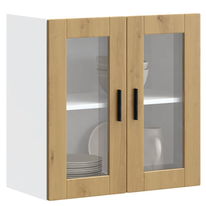 Pensile da Cucina con Porta in Vetro Porto Rovere Artigianale