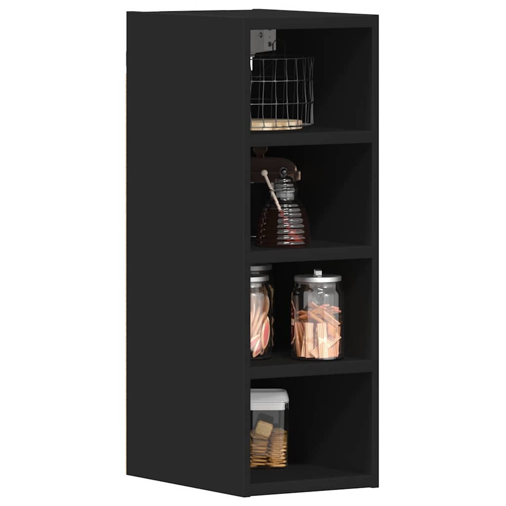 Mobile Pensile Nero 20x29,5x60 cm in Legno Multistrato