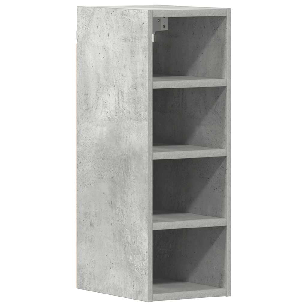 Mobile Pensile Grigio Cemento 20x29,5x60 cm Legno Multistrato