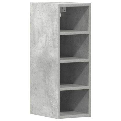 Mobile Pensile Grigio Cemento 20x29,5x60 cm Legno Multistrato