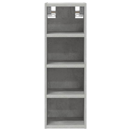 Mobile Pensile Grigio Cemento 20x29,5x60 cm Legno Multistrato