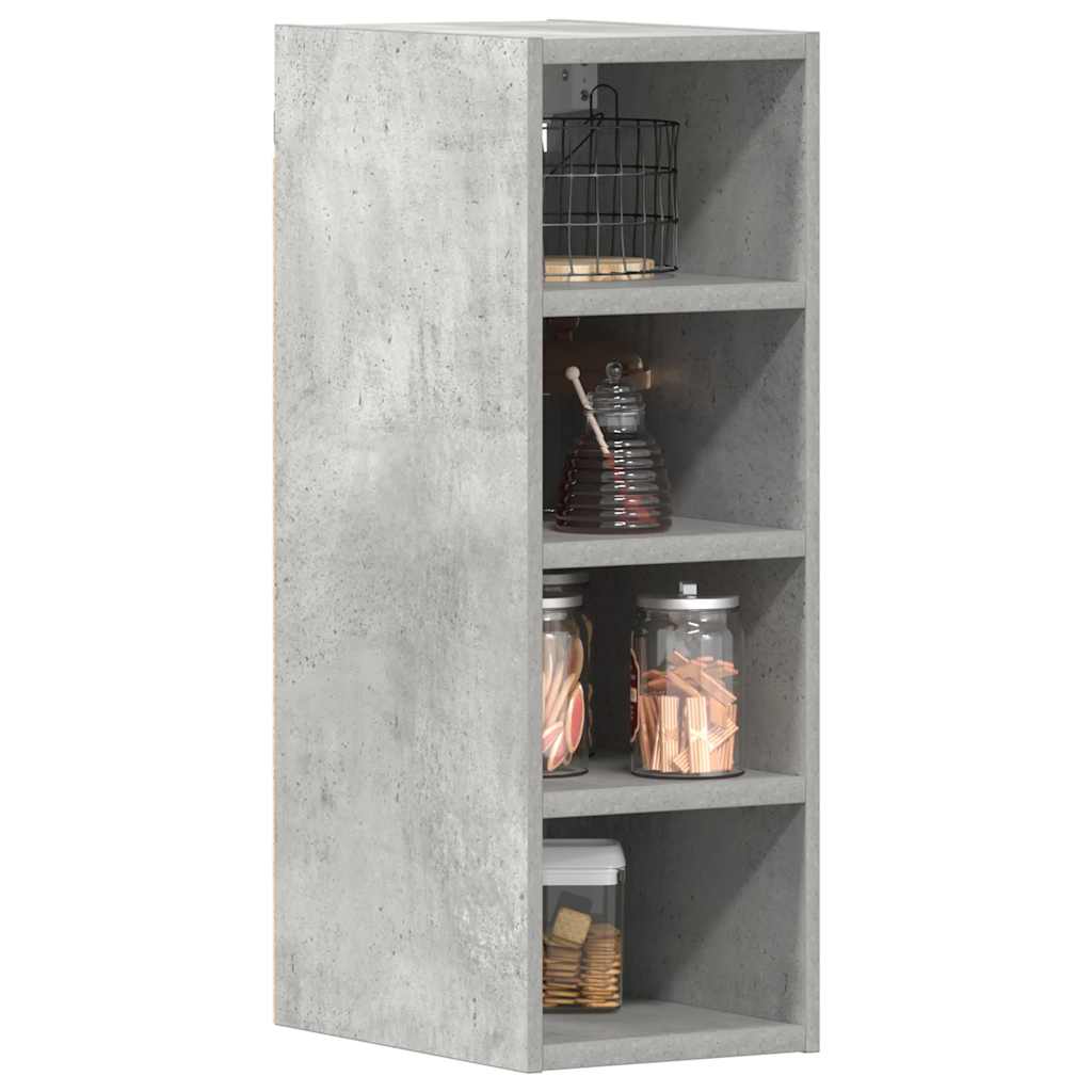 Mobile Pensile Grigio Cemento 20x29,5x60 cm Legno Multistrato