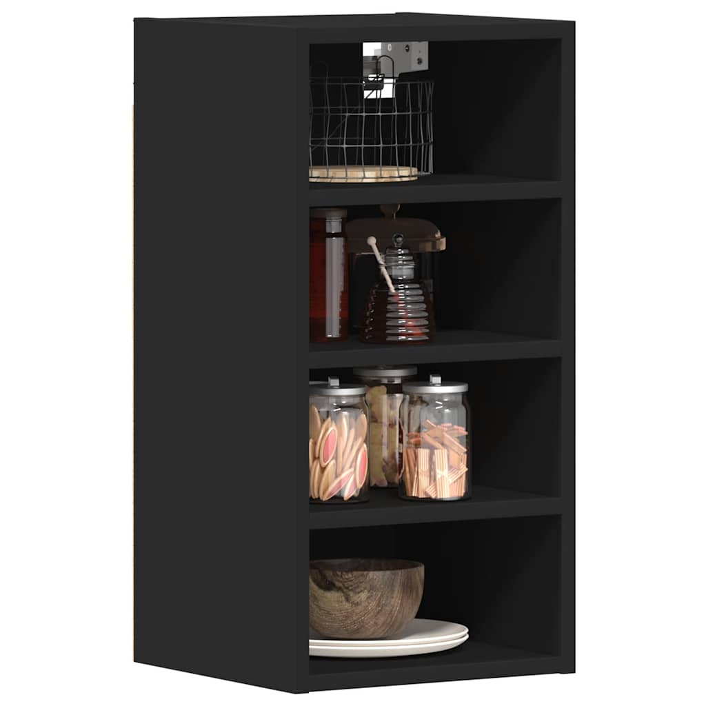 Mobile Pensile Nero 30x29,5x60 cm in Legno Multistrato