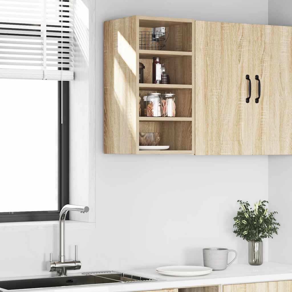 Mobile Pensile Rovere Sonoma 30x29,5x60 cm in Legno Multistrato