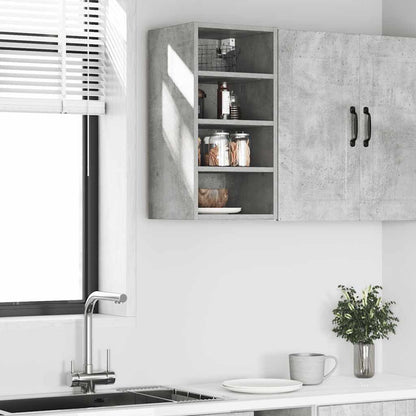 Mobile Pensile Grigio Cemento 30x29,5x60 cm Legno Multistrato