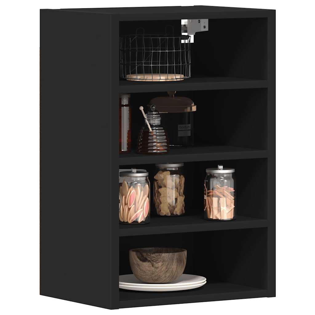 Mobile Pensile Nero 40x29,5x60 cm in Legno Multistrato