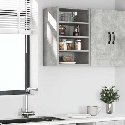 Mobile Pensile Grigio Cemento 40x29,5x60 cm Legno Multistrato