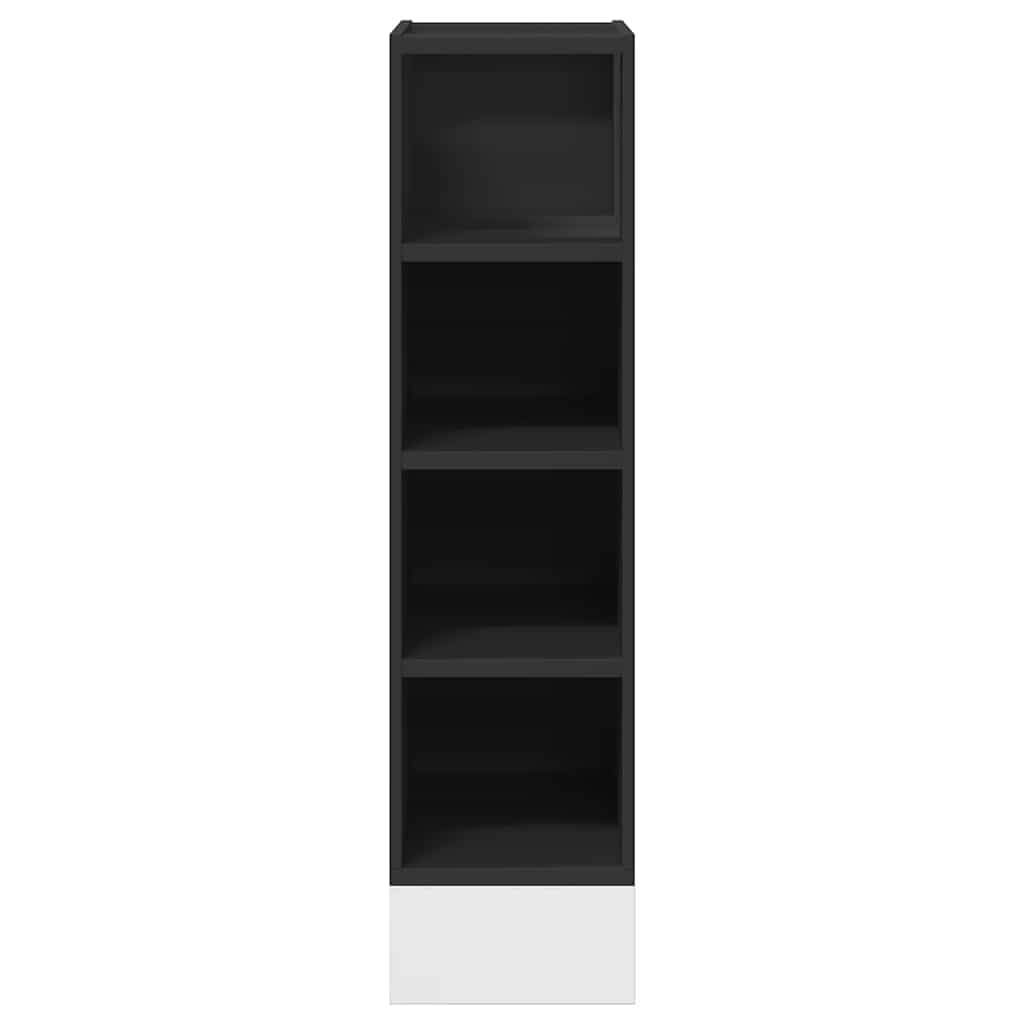 Armadio Inferiore Nero 20x44,5x81,5 cm in Legno Multistrato