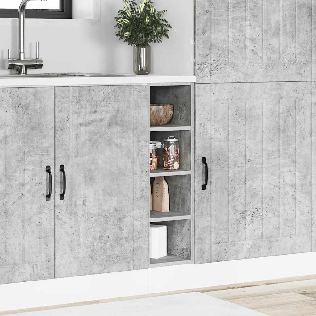 Armadio Inferiore Grigio Cemento 20x44,5x81,5 cm in Truciolato