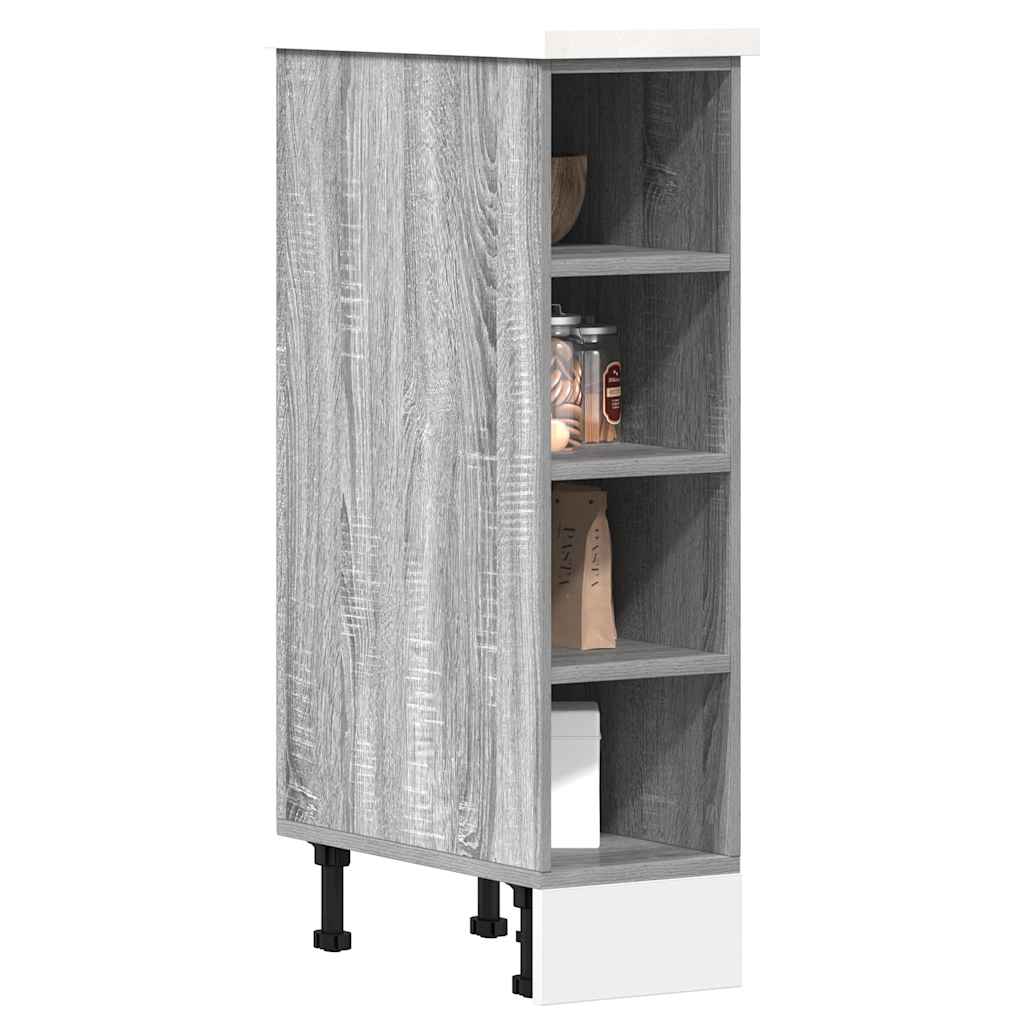 Armadio Inferiore Grigio Sonoma 20x44,5x81,5 cm in Truciolato