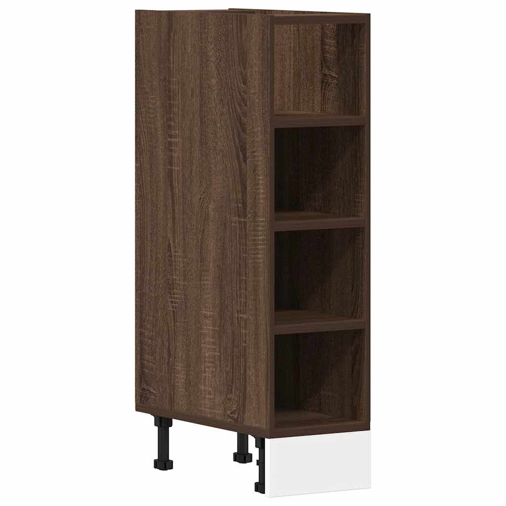 Armadio Inferiore Rovere Marrone 20x44,5x81,5 cm in Truciolato