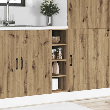 Armadio Inferiore Rovere Artigianale 20x44,5x81,5 cm Truciolato