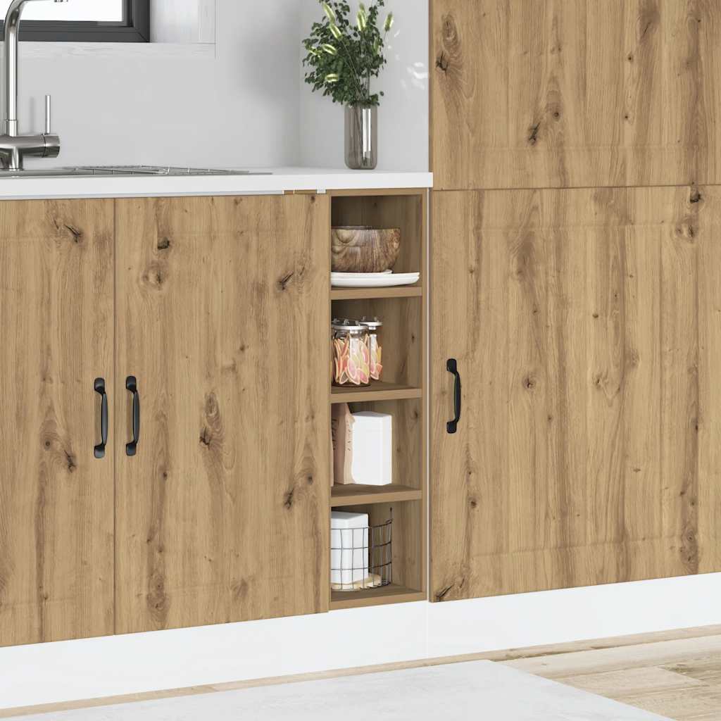 Armadio Inferiore Rovere Artigianale 20x44,5x81,5 cm Truciolato