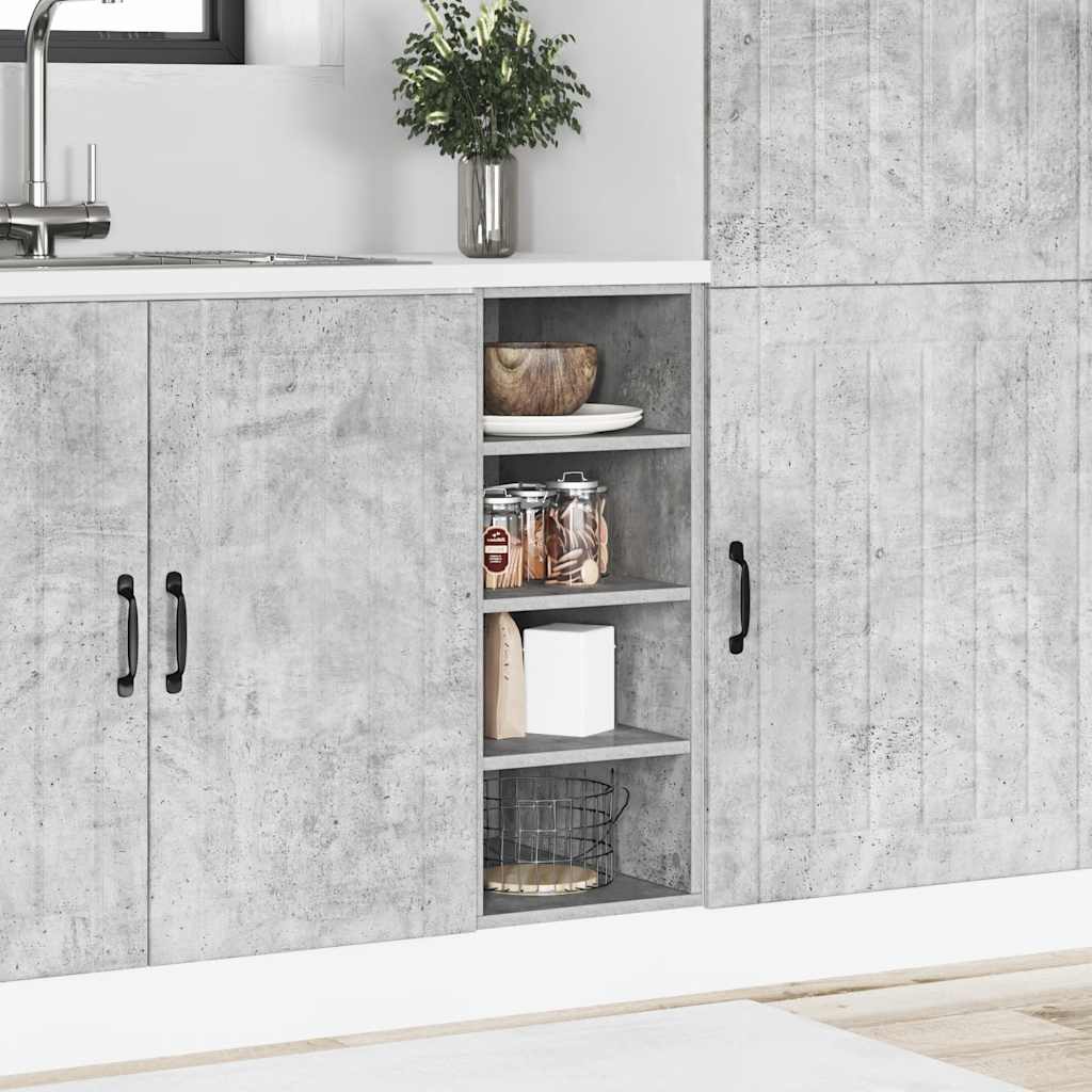 Armadio Inferiore Grigio Cemento 30x44,5x81,5 cm in Truciolato