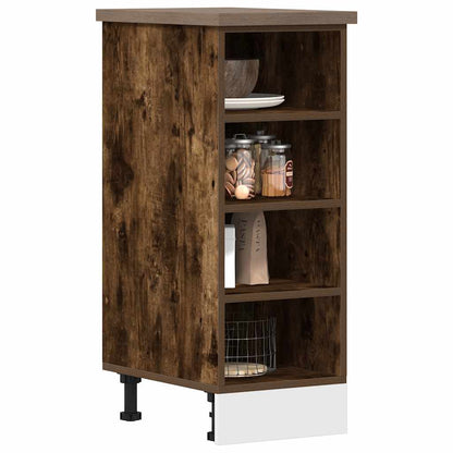 Armadio Inferiore Rovere Fumo 30x44,5x81,5 cm Legno Multistrato