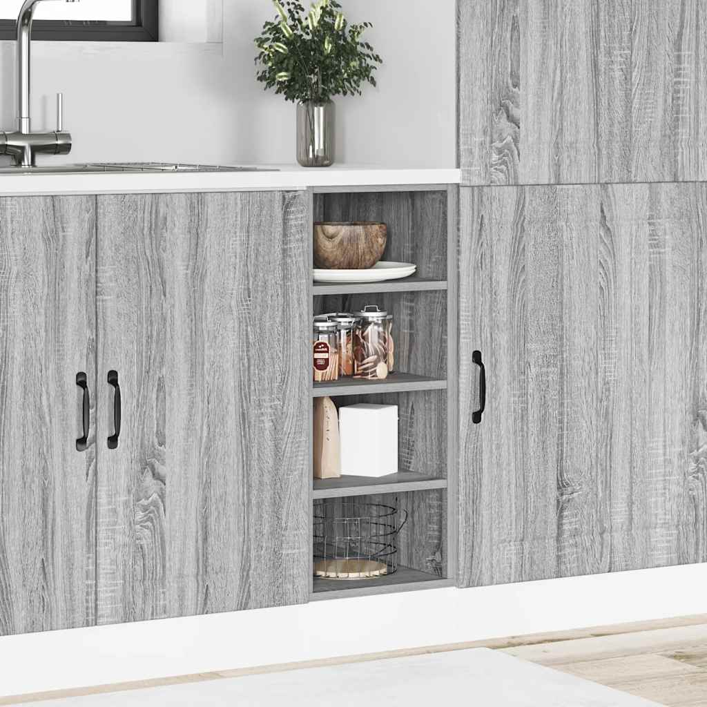 Armadio Inferiore Grigio Sonoma 30x44,5x81,5 cm in Truciolato
